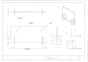 アクリル　切削加工　デスクパーティション