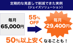 定期的な見直しでコスト削減できた実例02