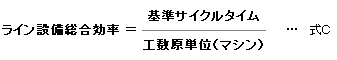 ライン設備総合効率