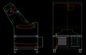CAD図面　－プログラム図面　板金・機械複合加工