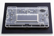 真空注型　シリコン型による透明注型品　材質 : ウレタン系 ( ABS相当 )