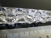 レンズカット　ＰＣ　ポリカ　切削透明　ガス掛け　透明化処理　高透明度ポリカ　ポリカ切削
