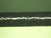 電極抜き型のクリアランス 集電体　t=0.01、0.1mmの断面