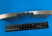 レール（外周R形状）T=50mm　SKD11（HRC58）　ワイヤーカット+研削加工　FA設備部品