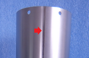 チタンパイプ　TP270 板厚0.6ミリ　ポンプ外筒