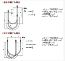 大きな移動量がある配管は、U字配管にすることで大きな移動量を吸収することができます。