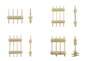 フルカスタムピンヘッダー > スルーホールコンタクトピンヘッダー