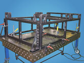 3D治具定盤の使用で筐体・フレーム・架台の制作はお任せください。