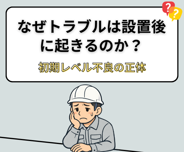 なぜトラブルは設置後に起きるのか？LevelManで防ぐ「初期レベル不良」の正体