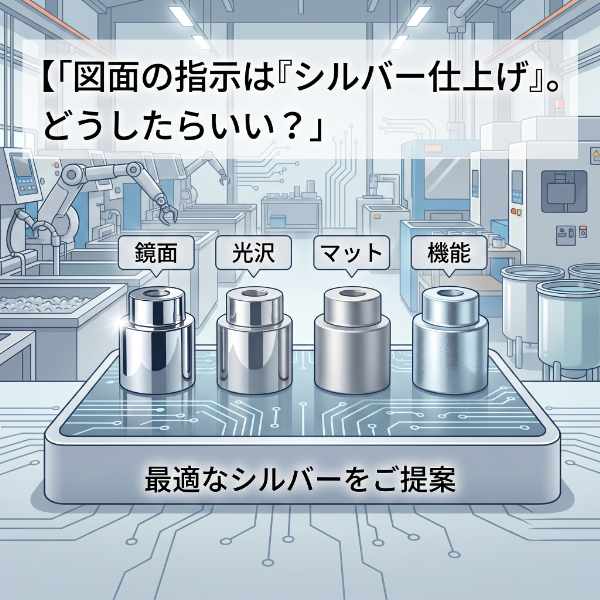 【「図面の指示は『シルバー仕上げ』。どうしたらいい？」——めっきの依頼時に困ったら】