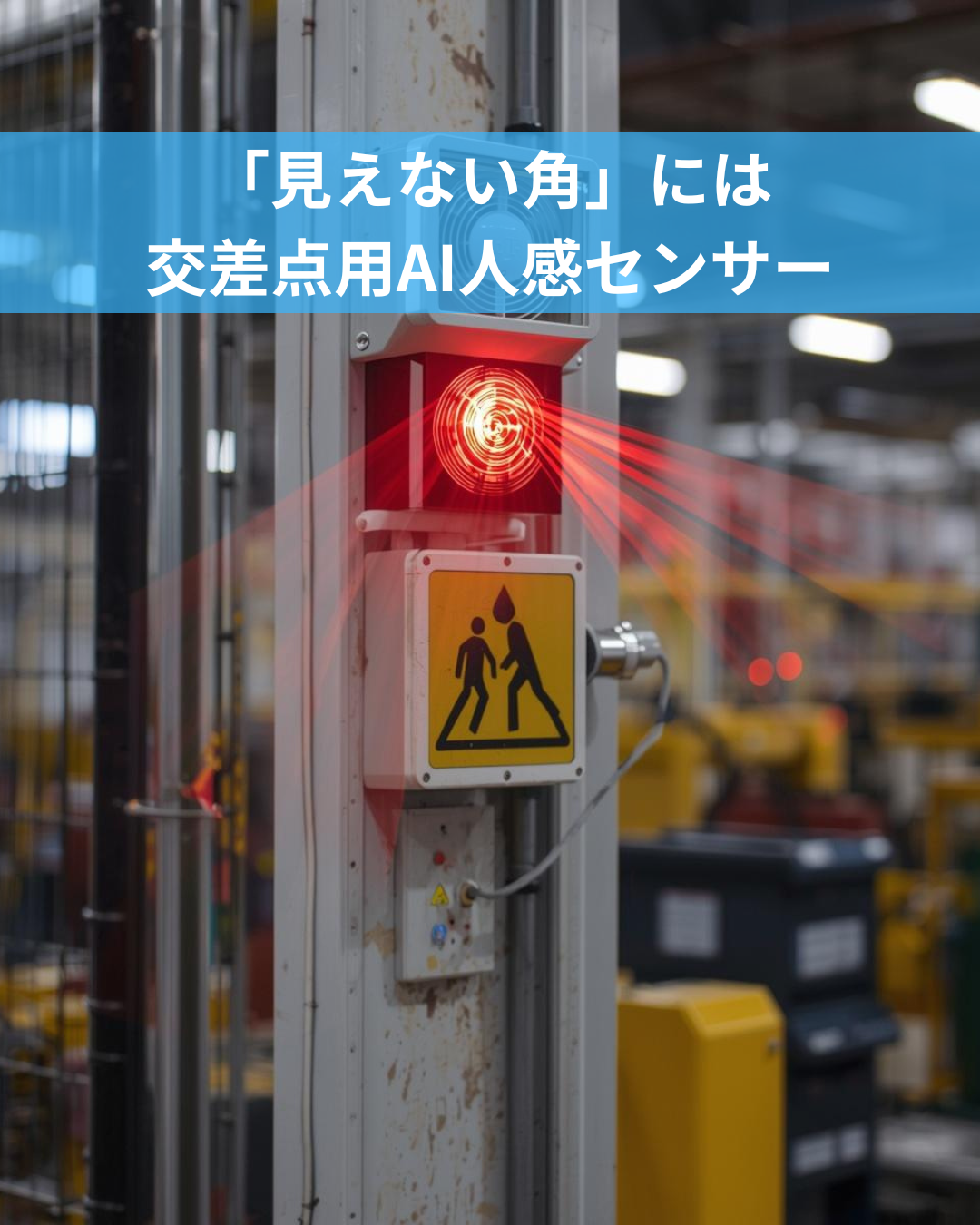 「見えない角」で衝突させない。交差点用AI人感センサーの導入